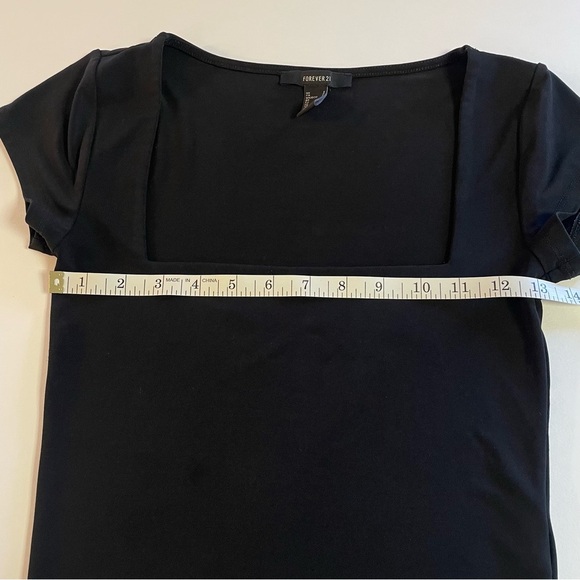 Forever 21 Women's Square Neck Top Black Size Small - Picture 8 of 8